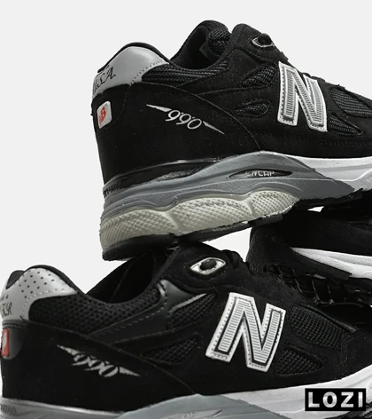 کفش کتانی مشکی طوسی NEW BALANCE 990