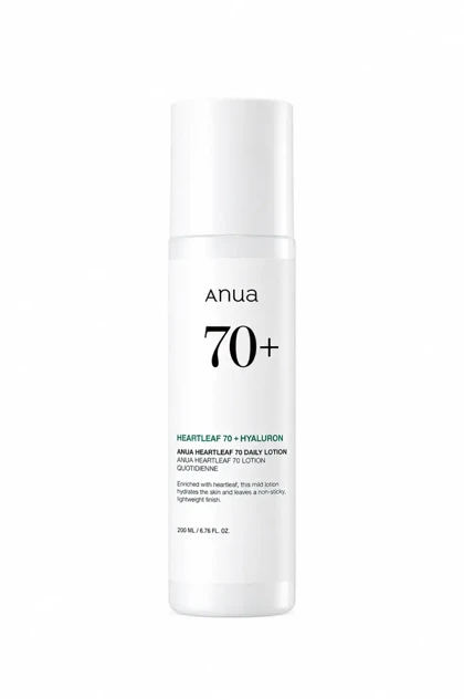 لوسیون روزانه آبرسان آنوا مدل (Heartleaf 70 + Hyaluron)