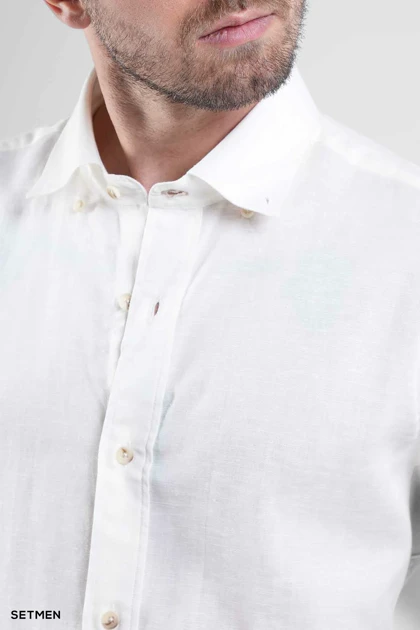 پیراهن مردانه آستین بلند لینن