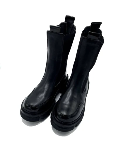 نیم بوت زنانه استرادیواریوس مدل Stradivarius Flat Ankle Boots - BTB06