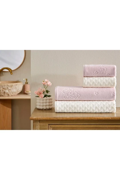 ست حوله حمام Özdilek مدل Pollen پنبه‌ای