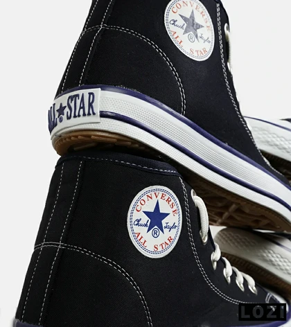 کفش کتانی ساق‌دار مردانه و زنانه سرمه ای All STAR مدل 7089