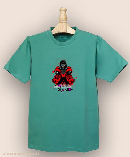 تیشرت مردانه و زنانه طرح اسکویید گیم کد 881