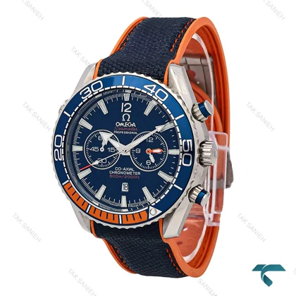 ساعت مردانه امگا سیمستر کرنوگراف سرمه ای نارنجی Omega-6800-G