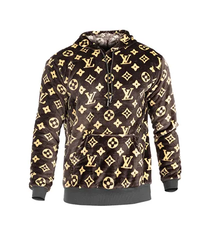 هودی مردانه کلاهدار طرحدار LOUIS VUITTON