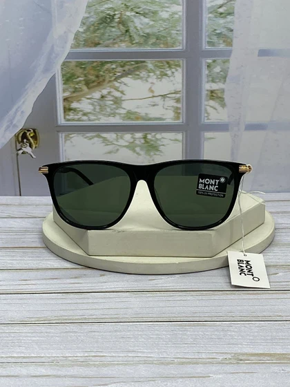 عینک آفتابی مون بلان مدل MB0216SA فریم استات و کائوچو، عدسی پلی‌کربنات UV400 با کیفیت ممتاز