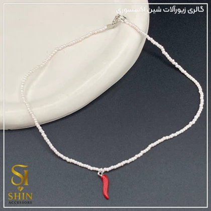 گردنبند مرواریدی کد gm08
