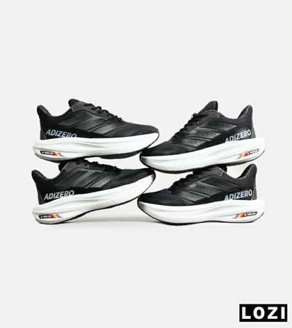 کفش کتانی مردانه و زنانه مشکی Adidas Adizero مدل 7028