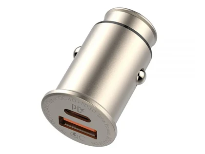 شارژر فندکی فست شارژ ماشین تایپ سی 30 وات الدنیو C506Q