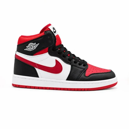 کفش و کتانی مردانه ساق‌دار مدل NIKE JORDAN 1 رنگ سفید قرمز کد 21854