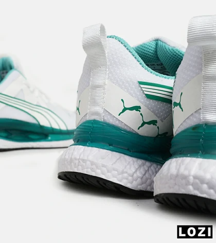 کفش کتانی ورزشی مردانه و زنانه سفید سبز PUMA