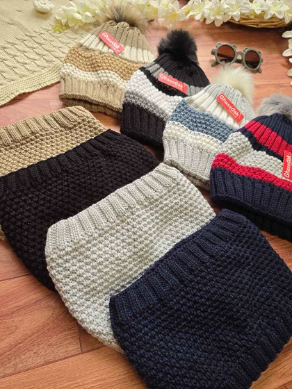 کلاه بافت و رینگ بچگانه