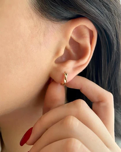 گوشواره حلقه‌ای موج ژوپینگ