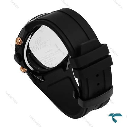 ساعت مردانه داتیس D8807G سه موتوره فول مشکی Datis-6921-G