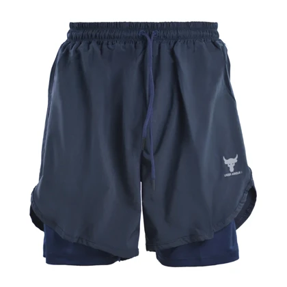 شلوارک کشاله دار ورزشی مردانه آندر آرمور مدل 4H0218 سرمه ای