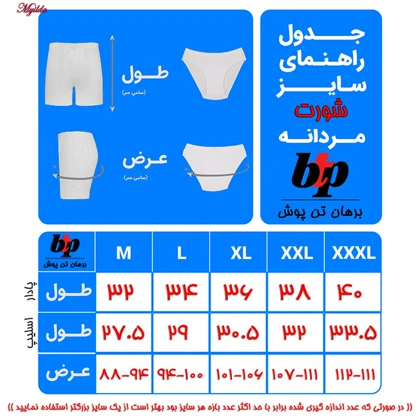 شورت اسلیپ مردانه برهان تن پوش مدل 1001-2 بسته چهار عددی