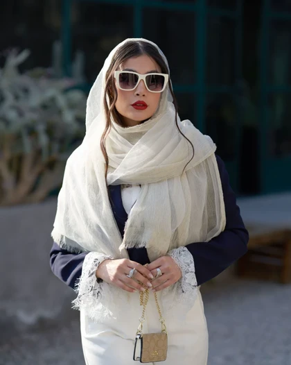 شال ویسکوز حریر دولایه 20562
