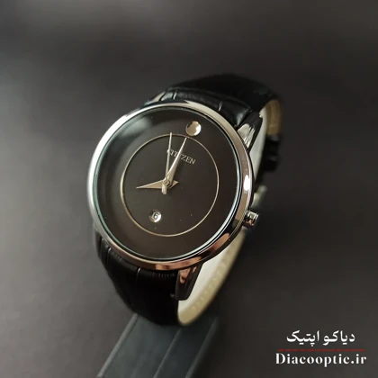 ساعت مچی زنانه موتور ژاپن برند سیتیزن مدل DO1207 بند چرمی