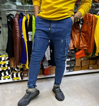 شلوار اسلش جین شش جیب