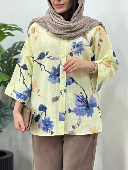 تونیک مانتویی لینن گلاریس 1