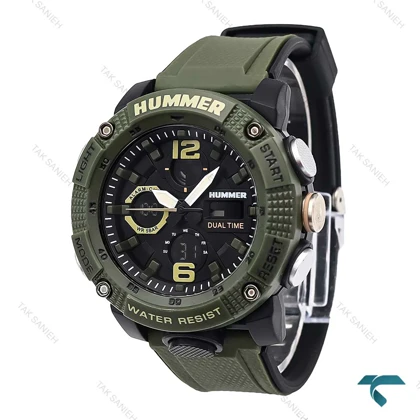 ساعت هامر 2002 دوزمانه مردانه سبز Hummer-6588-G