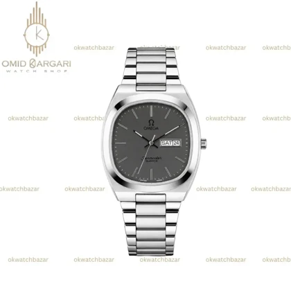 ساعت مچی امگا سیمستر نوستالژی بند سیلور صفحه طوسی Omega Seamaster