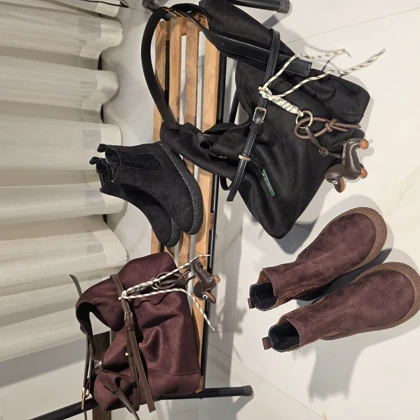 نیم بوت دوکش ساده زیره برفی 403