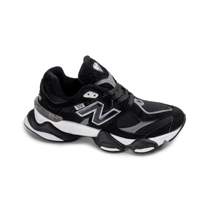 کفش و کتانی مردانه و زنانه چرم طبیعی مدل نیوبالانس 9060 NEW BALANCE رنگ مشکی کد 8932