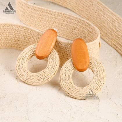 گوشواره کنفی Hemp Earrings C3