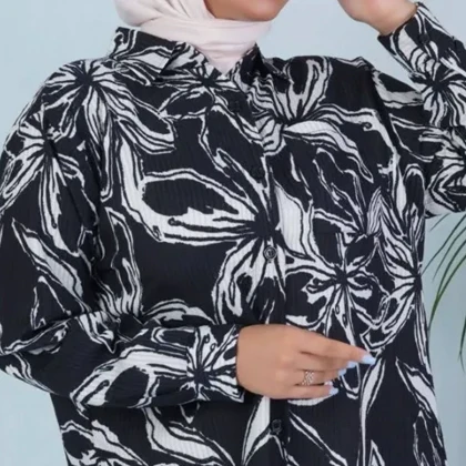 مانتو زنانه کراش کاملس گل‌دار