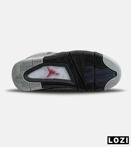 کفش کتانی ساق‌دار مردانه و زنانه طوسی NIKE jordan 4 مدل 7715