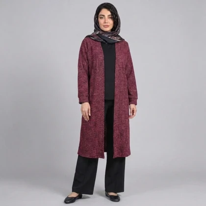 مانتو زنانه موهر بیسکویتی پاییزی