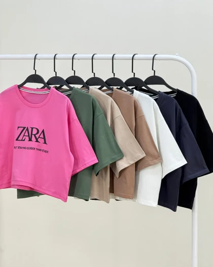 کراپ باکسی زارا نخ پنبه