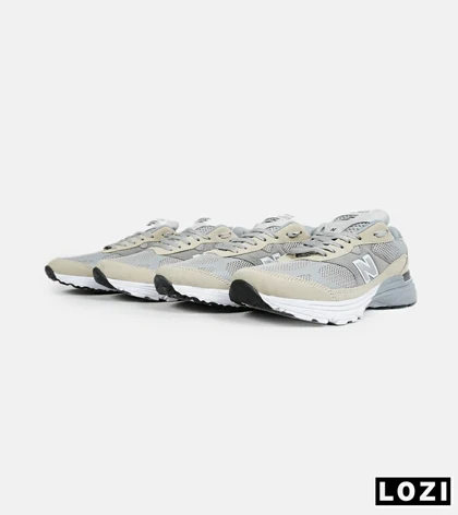 کفش کتانی بزرگ پا کرم طوسی NEW BALANCE 993