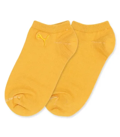 جوراب مچی گلدوزی طرح Puma طیف نارنجی