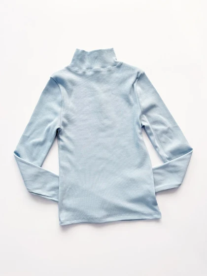 بلوز کبریتی یقه هفت سانتی نیم زیپ