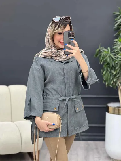 مانتو کمر گت بغل چاک