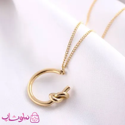 گردنبند دخترانه استیل طرح گره