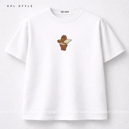 تیشرت فانتزی قواره باکسی 100٪ پنبه | کد 1388