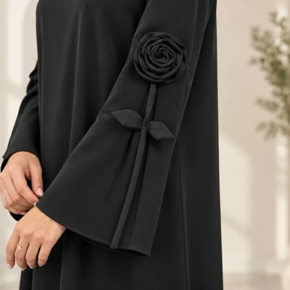 عبا ژاکلین رزا مشکی مشکی