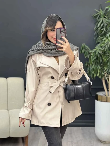 بارانی شش دکمه سرشانه پاگن