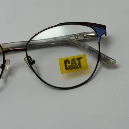 فریم عینک طبی زنانه مرمری برند کاترپیلار CAT دسته سیم لوکس