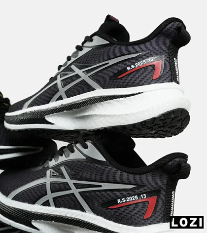 کفش کتانی مردانه مشکی سفید ASICS GEL-KAYANO 30