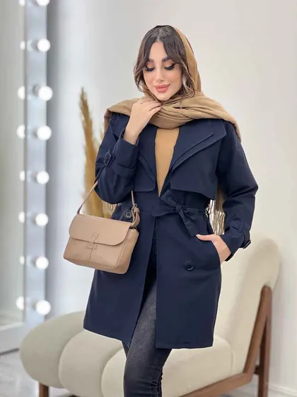 بارانی یقه دوبل باران