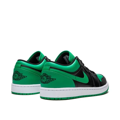 کتانی نایک ایر جردن1 بدون ساق سبز مشکی لاکی گرین مستر کوالیتی Nike Air Jordan 1 Low Lucky Green
