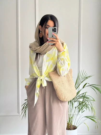 شومیز گره‌ای کاتلین 🌸