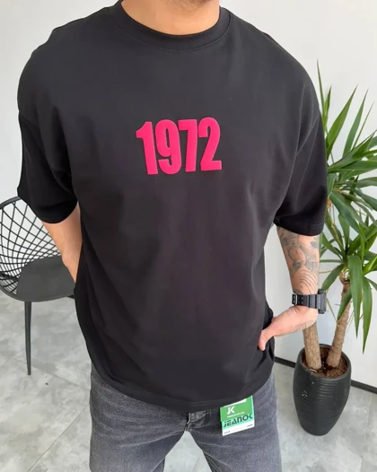 تیشرت یقه گرد 1972 رنگ مشکی