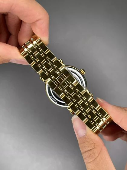 ساعت مچی پتک فیلیپ فول دیت طلایی صفحه سفید Patek Philippe