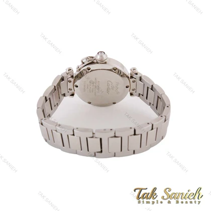 ساعت کارتیر زنانه مدل پاشا تمام نقره ای Cartier-4966-L