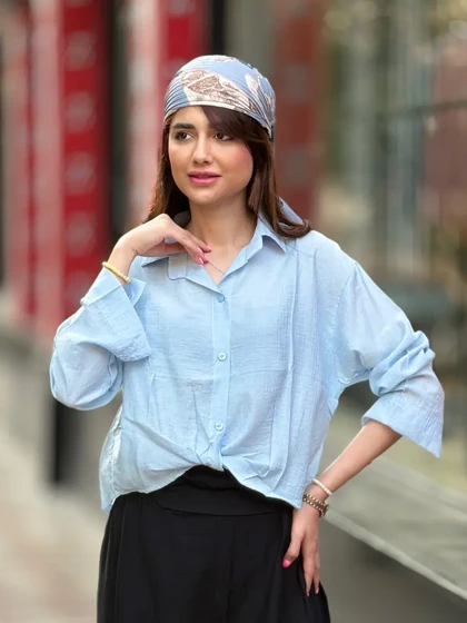 شومیز شیشه ای جلوگره